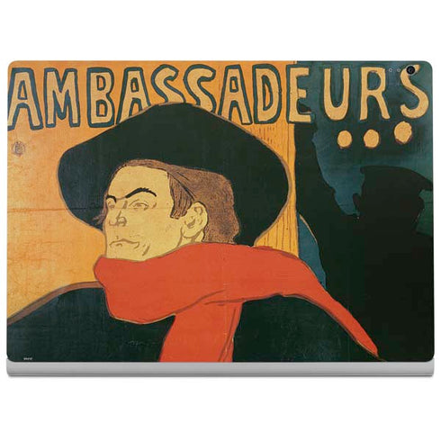 Henri Toulouse-Lautrec Ambassadeurs Aristide Bruant Surface Book 2 13.5in Skin